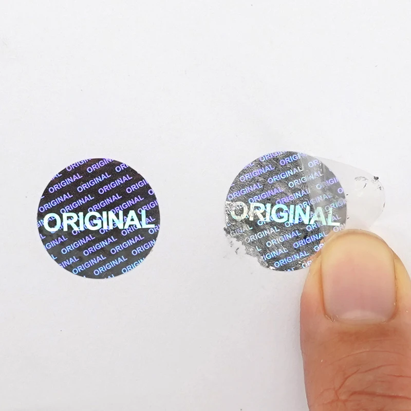Digital Printing Custom Hologram Warranty Security Seal Removed Tamper Evident VOID Holographic Laser Stickers Label