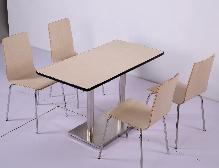 Оптовая продажа, Набор стульев для ресторана из фанеры с изогнутым формованием, кофейный столик из бентового дерева и Набор стульев