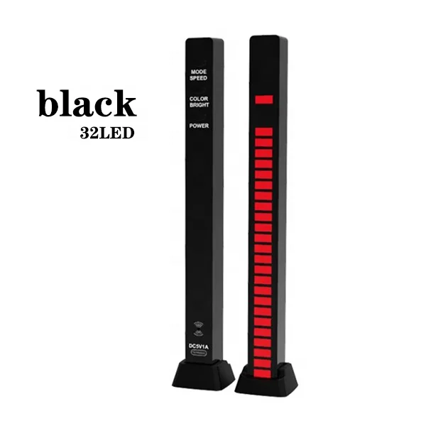 RGB Voice-Activated Pickup Rhythm Light, 32 Bit Music Level Indicator Aluminum Bar Voice Sound Control Audio Spectrum