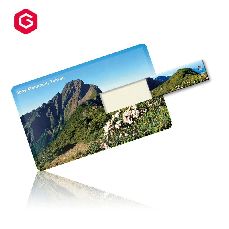 Hot selling Bulk Cheap Plastic Card USB Flash Drive 2.0 Business Card 8GB 16GB 32GB Full Color Print Pen Drive USB Memory Stick