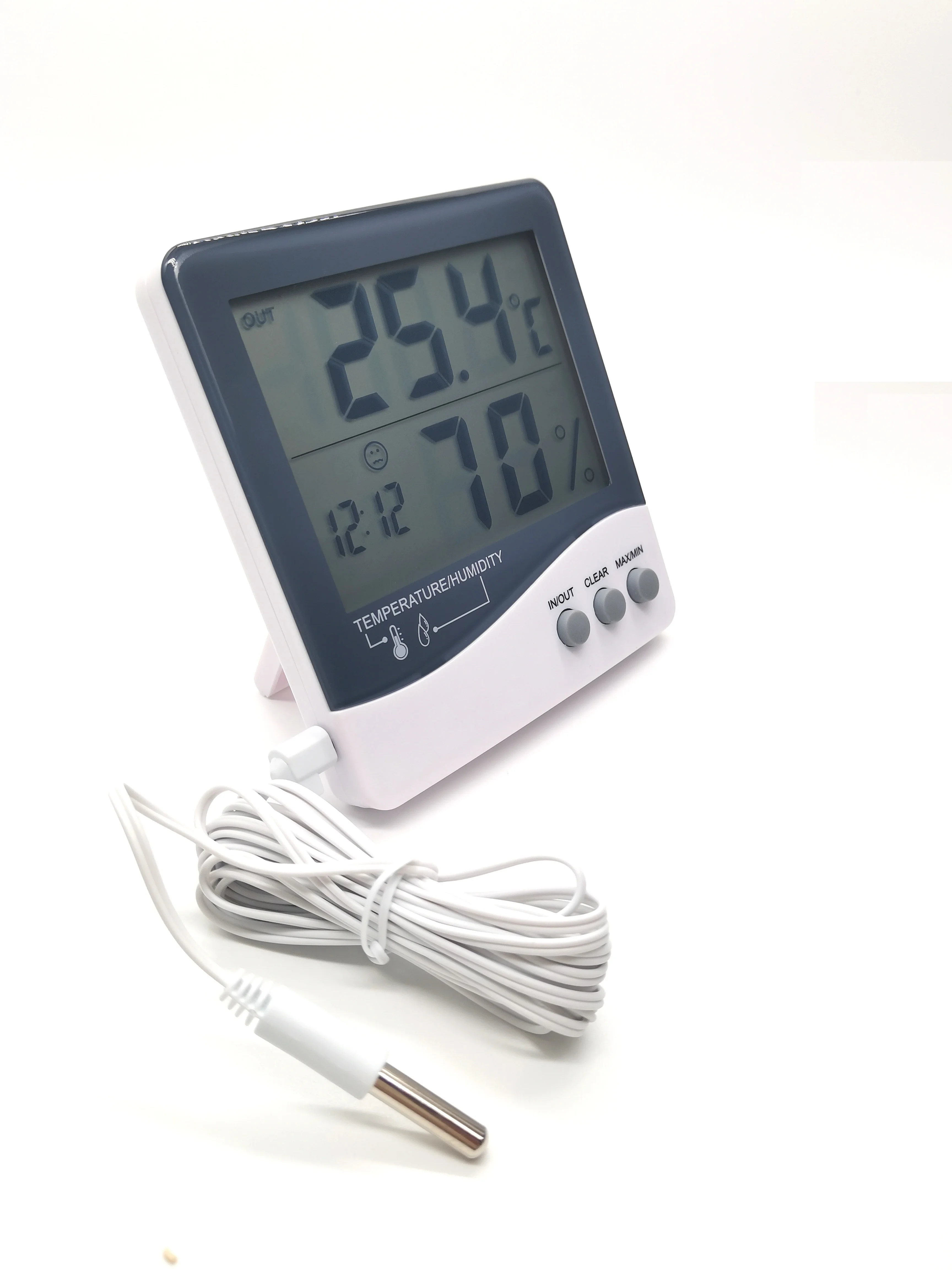 Digital Indoor Outdoor Temperature Gauge and Humidity, Large LCD Digital Hygrometer thermometer