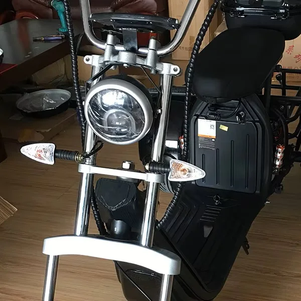 Electric Scooter Headlight Front Spot Light E-motorcycle Lamp 1500W 2000W 1000W LED Bluetooth for Citycoco Motorcycle Parts