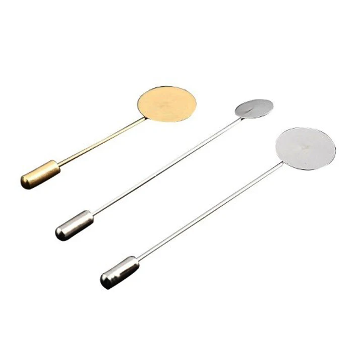 Wholesale plain pins for decoration flower lapel pins or brooches making (HP-100)