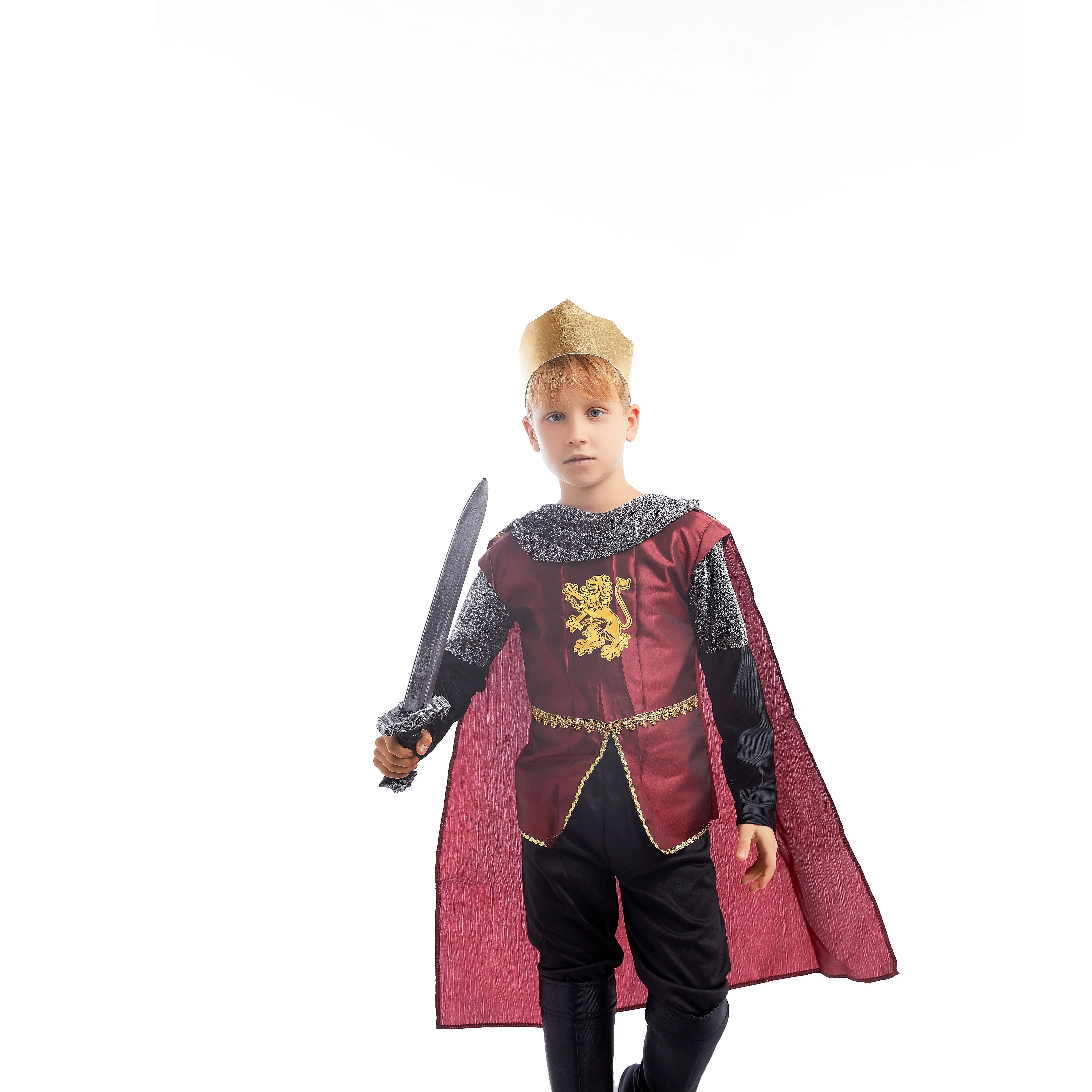 New  Gladiator Cosplay Greek Spartan Knight Boy Carnival Party Ancient Roman Warrior Costume For Boys