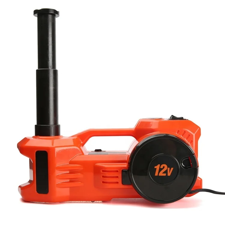Emergency 12V 5Ton 4-in-1 Electric Car Jacks Combo Multi-purpose Tire Repair Tool Portable Hydraulic Tyre Light Impact Wrench