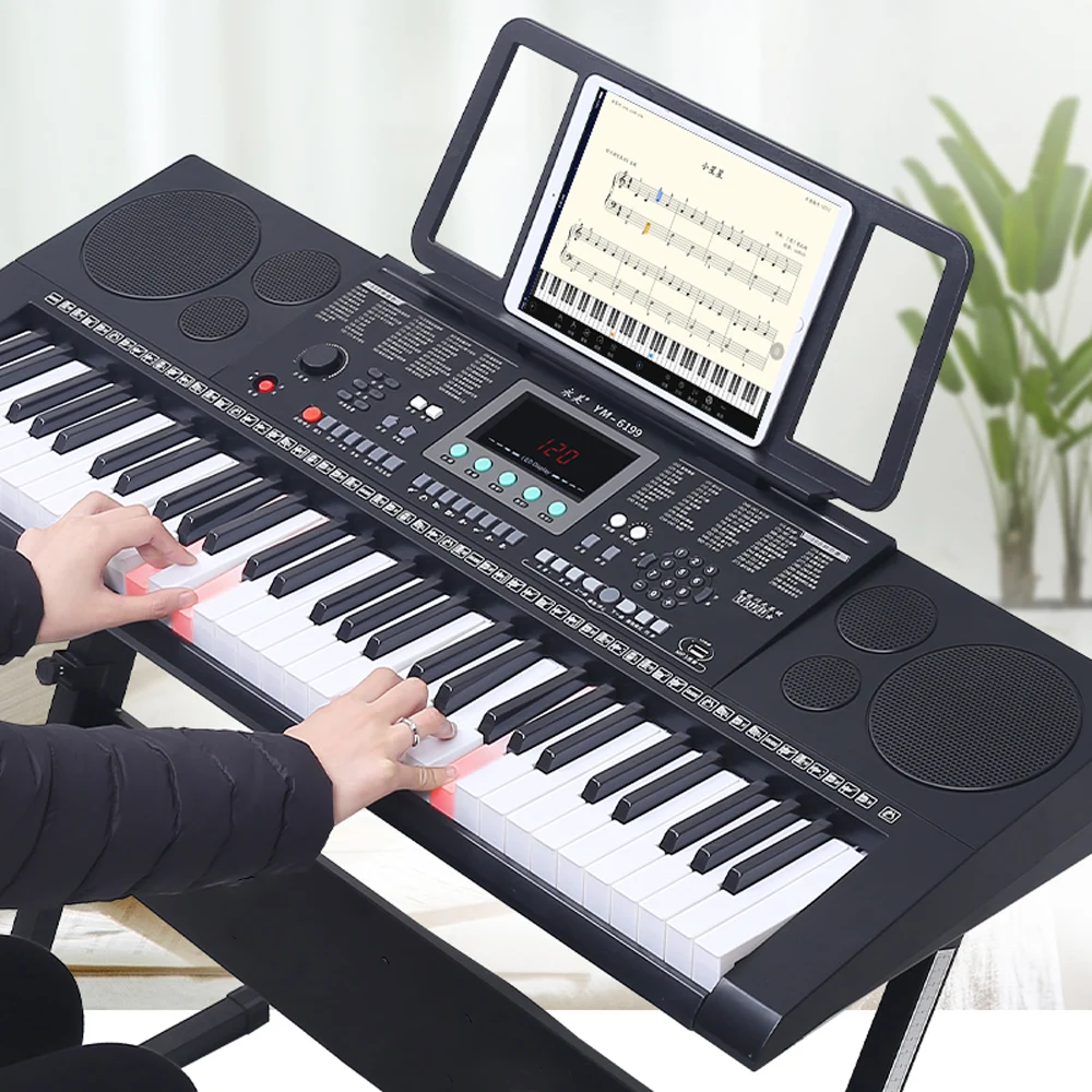 Usb Mp3 Piano Keyboard 61 Keys Digital Musical Keyboard Beginners Electric Piano From China For Sale