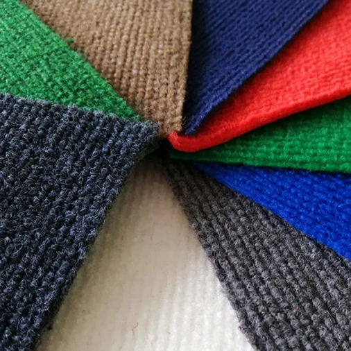 Ribbed 100% Polyester Modern Needle Punched Non Woven Exhibition Wedding Felt Floor Carpets and Rugs