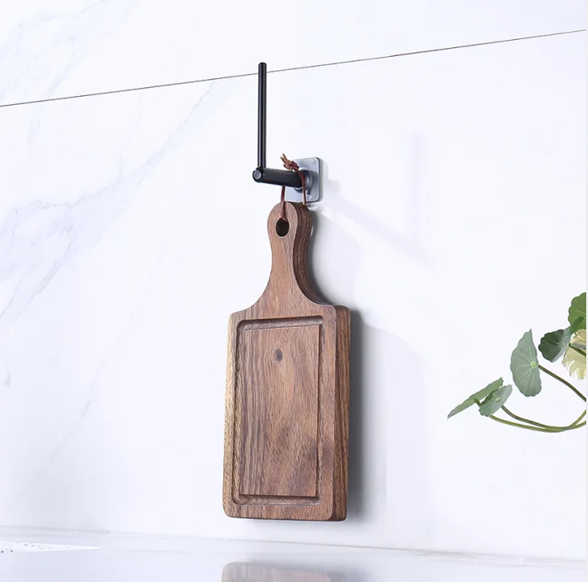 Factory Wholesale Kitchen Holder wall mounted Lid hanger Cover storage with glue adhesion CNC Aerial Alloy