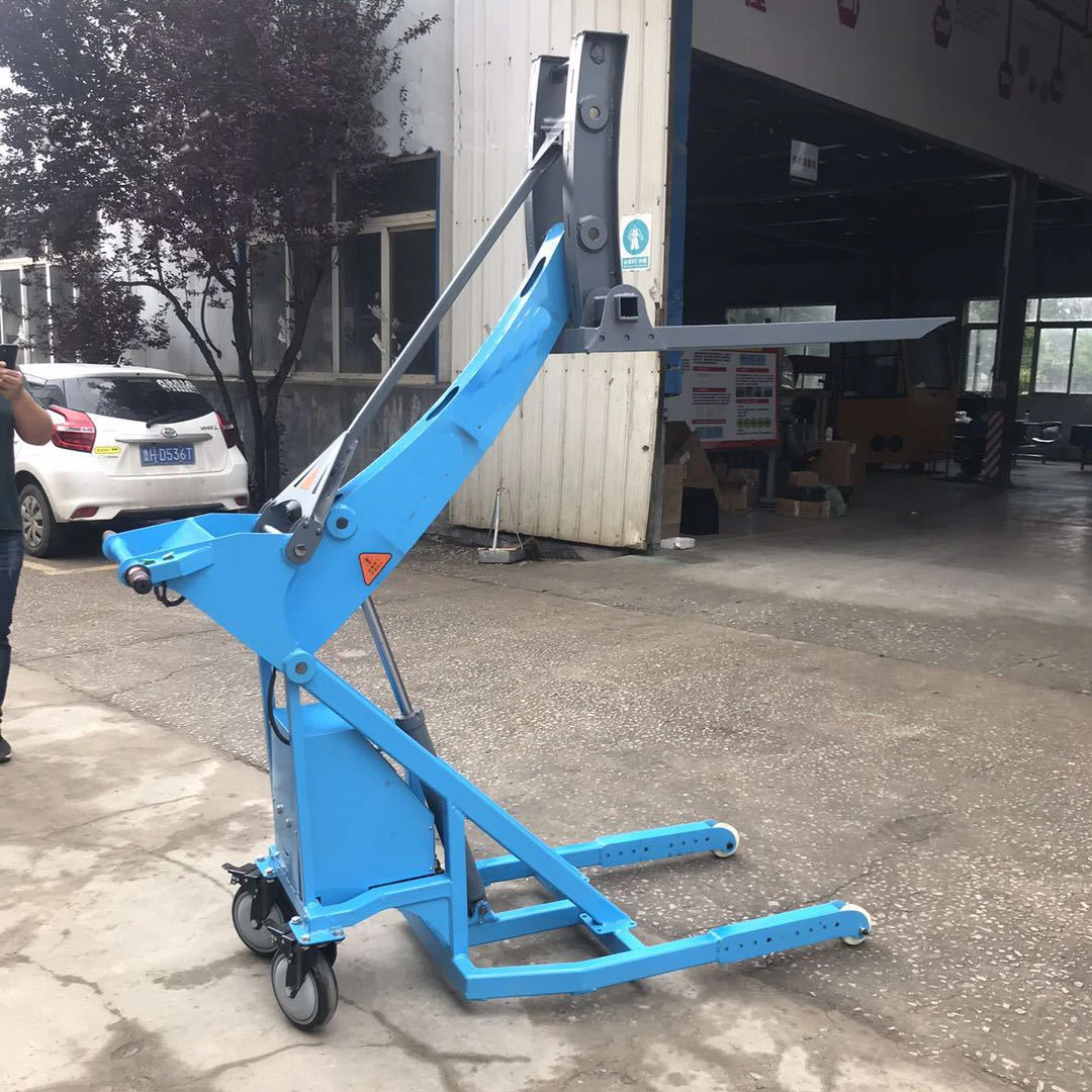 Portable All Terrain Pallet Stacker 500kg Electric Stacker Forklift Pallet Stacker