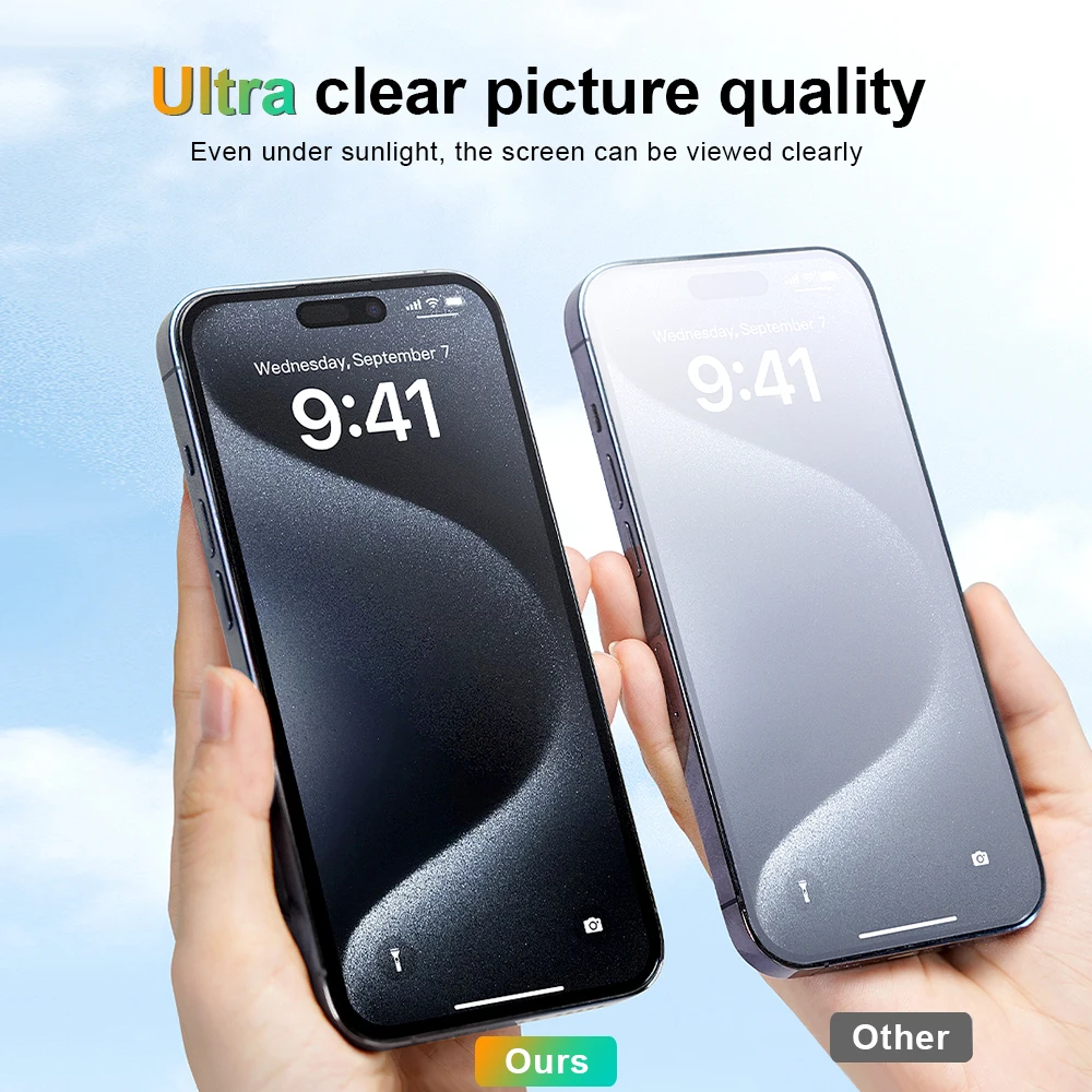 Ultra Clear Picture Mobile Phone High Aluminum Anti Dust Super 4K HD Screen Protector For Iphone 16 pro