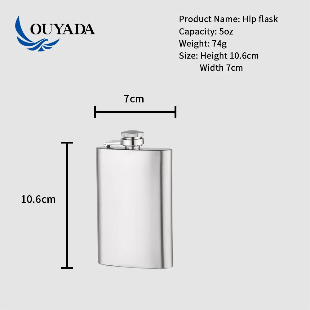 Прямая Продажа с завода Yongkang Zhejiang изготовленный на заказ Мини Jagermeister ликер 6 унций Белый из нержавеющей стали дешевая фляжка для