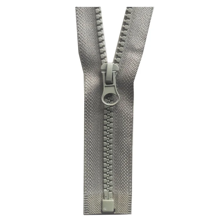 Zipper Factory High Quality Custom Size Multiple Color 3# 5# 7# Plastic Open-end Resin Zipper For Sports Wear Luggage Bag