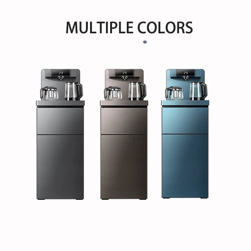 Household luxury  water cooler gray  Color OEM Hot warm and cold  Stand  Design Tea bar machine  Water Dispenser