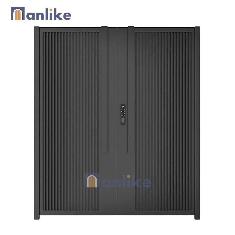 Anlike Luxury House Yard Main Electric Smart Driveway Metal Garden Gate Cast Sliding Aluminium Door Fencing