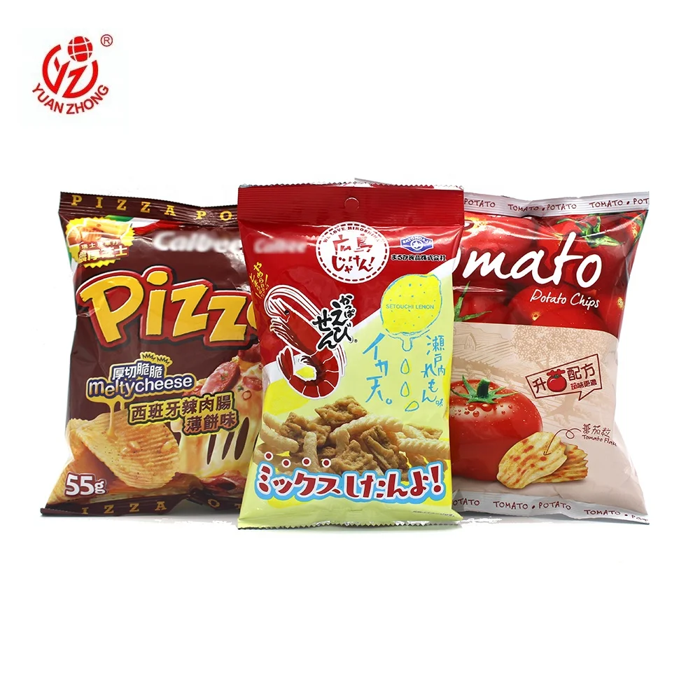 High Quality Custom Printed Plastic Back Seal Packaging Bag For Potato Chips