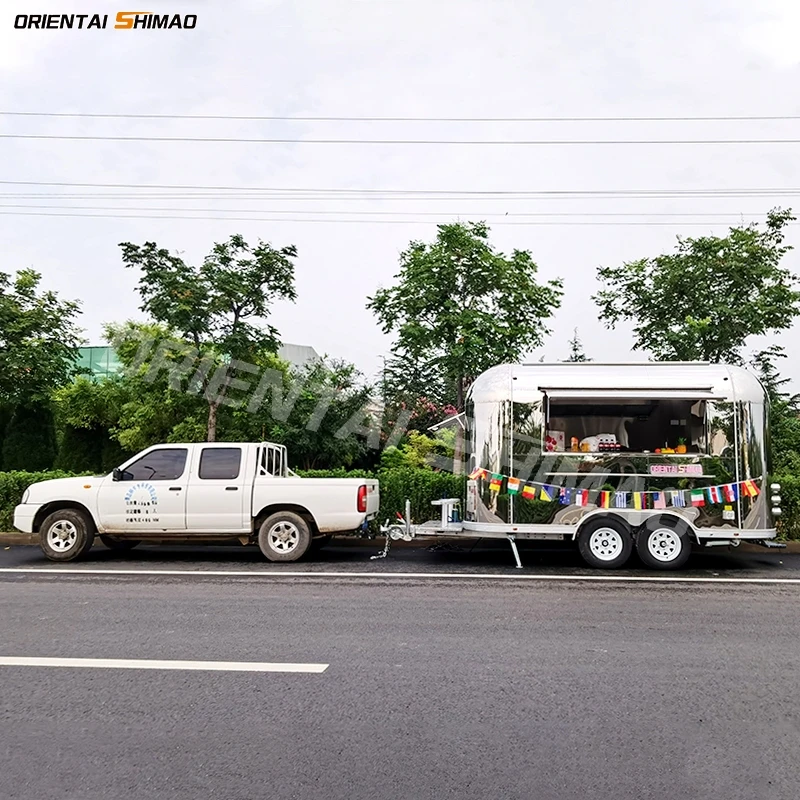 Oriental shimao mobile street fast food vending trailer food truck