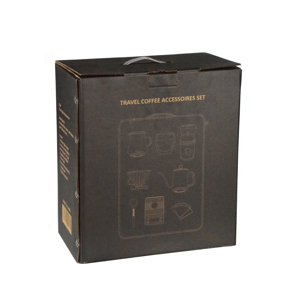 Percolater Travel Coffee Bags coffee set Pour Over Kettle Servers Coffee Maker Black Eva Bag Barista Accessories