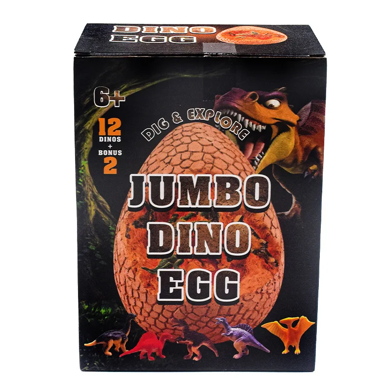 CPC Certificate Jumbo Resin Dino Egg Dig Kit 14 Different Wild Animals Excavation Educational Dino Toys