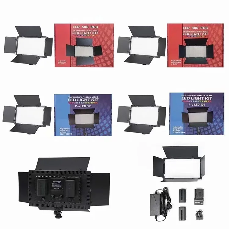 Professional 800 Pro LED Video Light for Photography 3200-6500K Studio & Live Stream Indoor Lighting for Live Photography