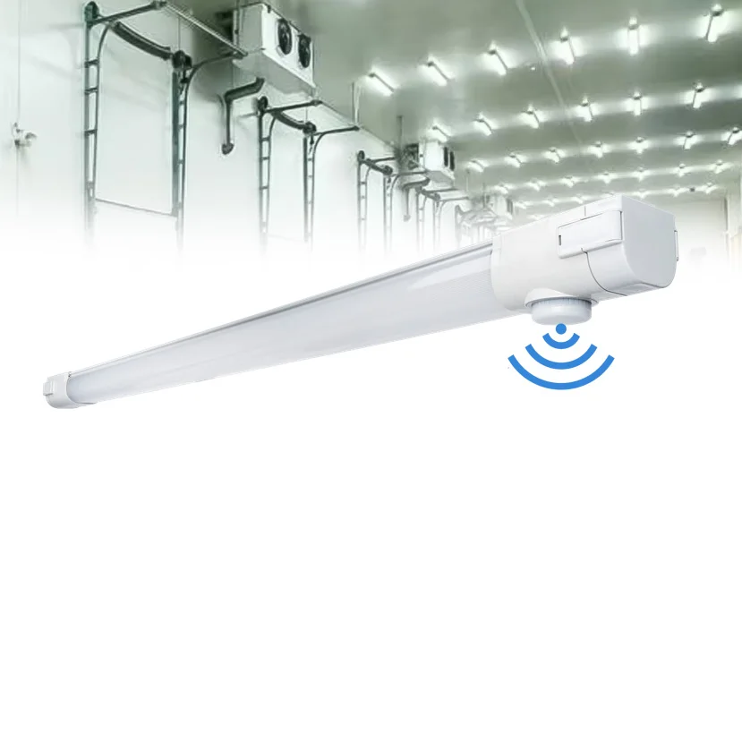 High Lumen 2ft 4ft 5ft Triproof Lamp Linear 20w 25w 30w 36w Emergency Tri-proof Led Batten Light Vapor Tight With Motion Sensor