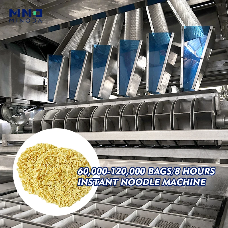 на заказ Нержавеющая сталь 60000-120000 мешков/8 часов жарка завод по производству лапши быстрого приготовления
