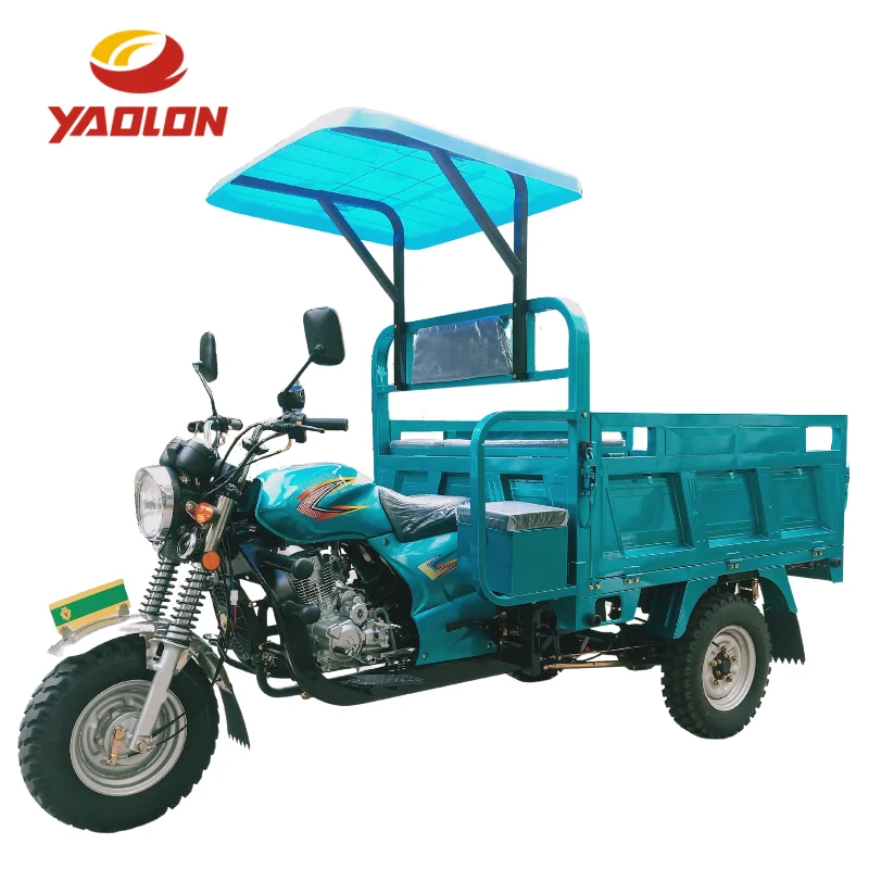 Factory hot sale three wheel moto trike tuktuk gasoline petrol cargo motorized motorcycle tricycles
