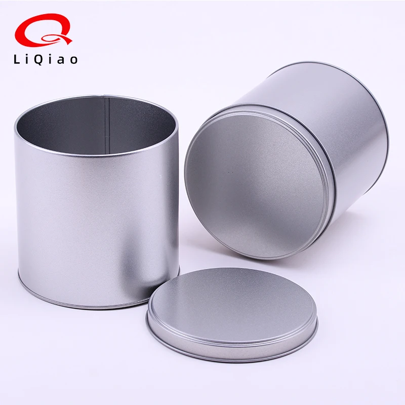 Tinplate Round Tin Box Customized Silk Screen Color Printing Flower Tea Metal Can Christmas Gift Packaging Tin Can