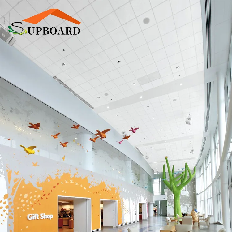 China Manufacture 600*1200MM Mineral Fiber Ceiling Tile For Interior Home Decor