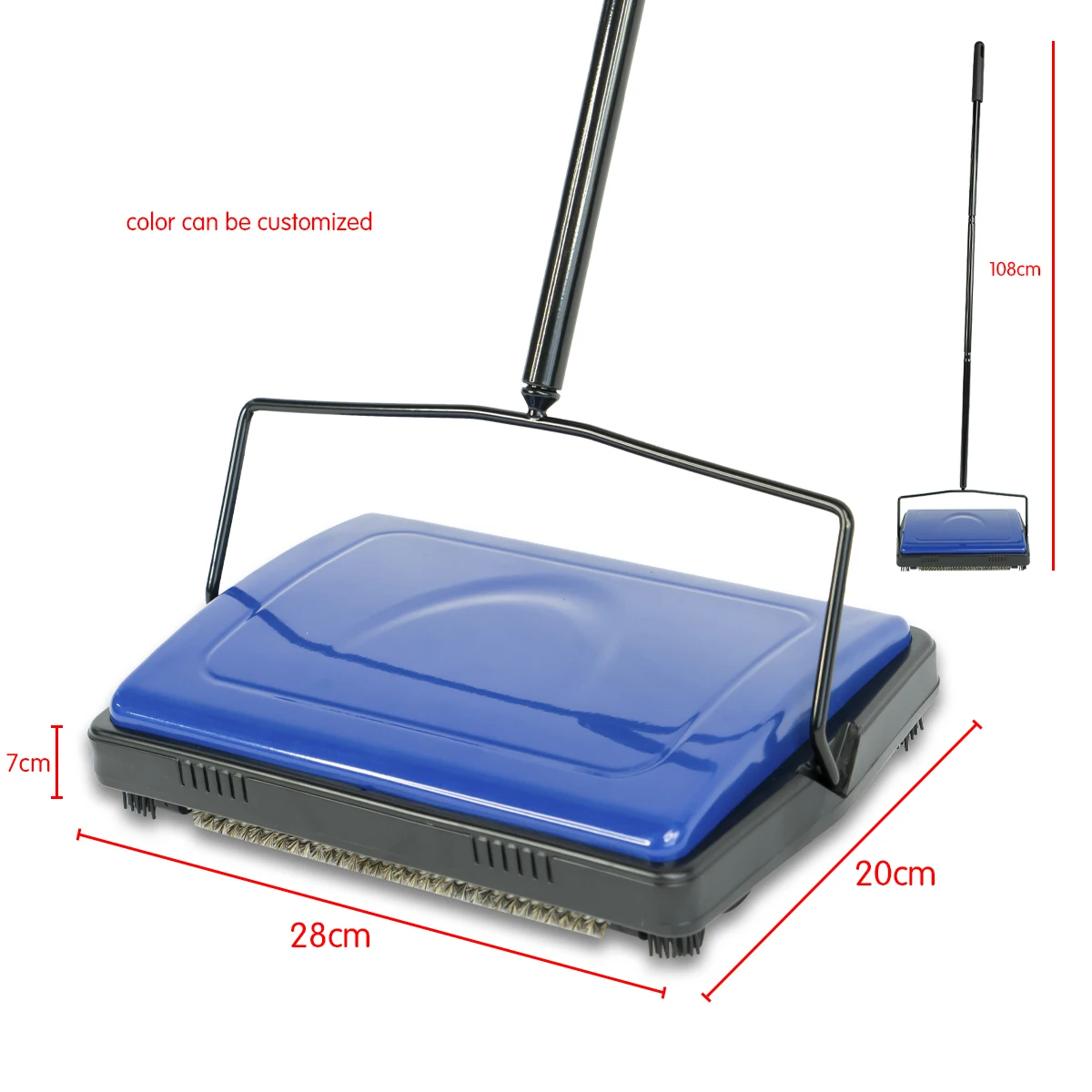 Horse Hair Hand Push Automatic Broom Carpet Floor Brush Sweeper Cleaning Machine For Home Office Pet Hair Dust Scraps Paper