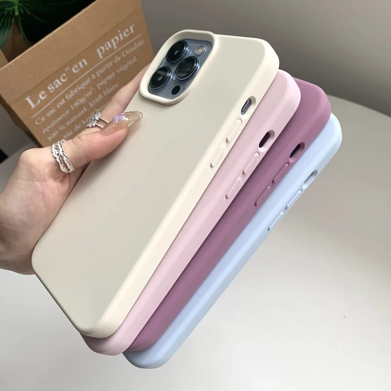 Original Slim Phone cover for iPhone 14 pro max silicone case for iPhone 13 pro max cover cases for iPhone 12 11 X XS MAX 7 8 6