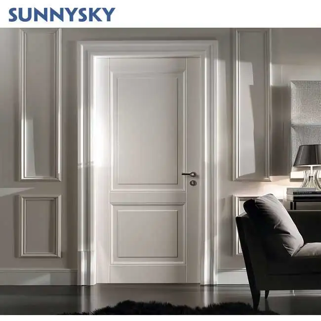Sunnysky дешевые простые современные гостиничные апартаменты интерьерные деревянные панели белые двери для спальни