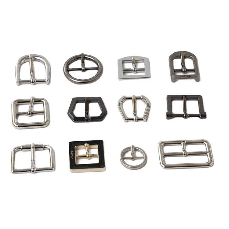 Factory wholesale handbags classic style gold color metal pin buckles custom brass belt clasps for sandal shoe coat woman bags
