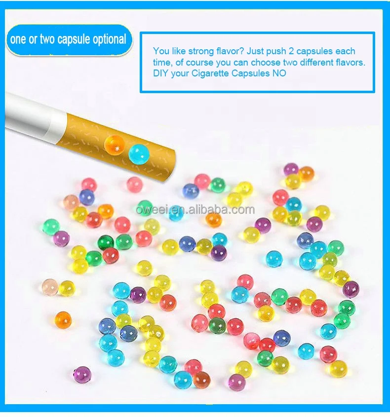 Factory Direct Sale Cigarettes Flavored Aroma Capsules Smoking Filter Menthol Cigarettes Blasting Ball Beads