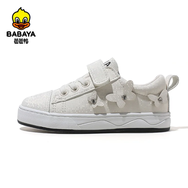 21008 21009  Kids Sport Breathable Small Butterfly Pattern Flat Casual Shoe