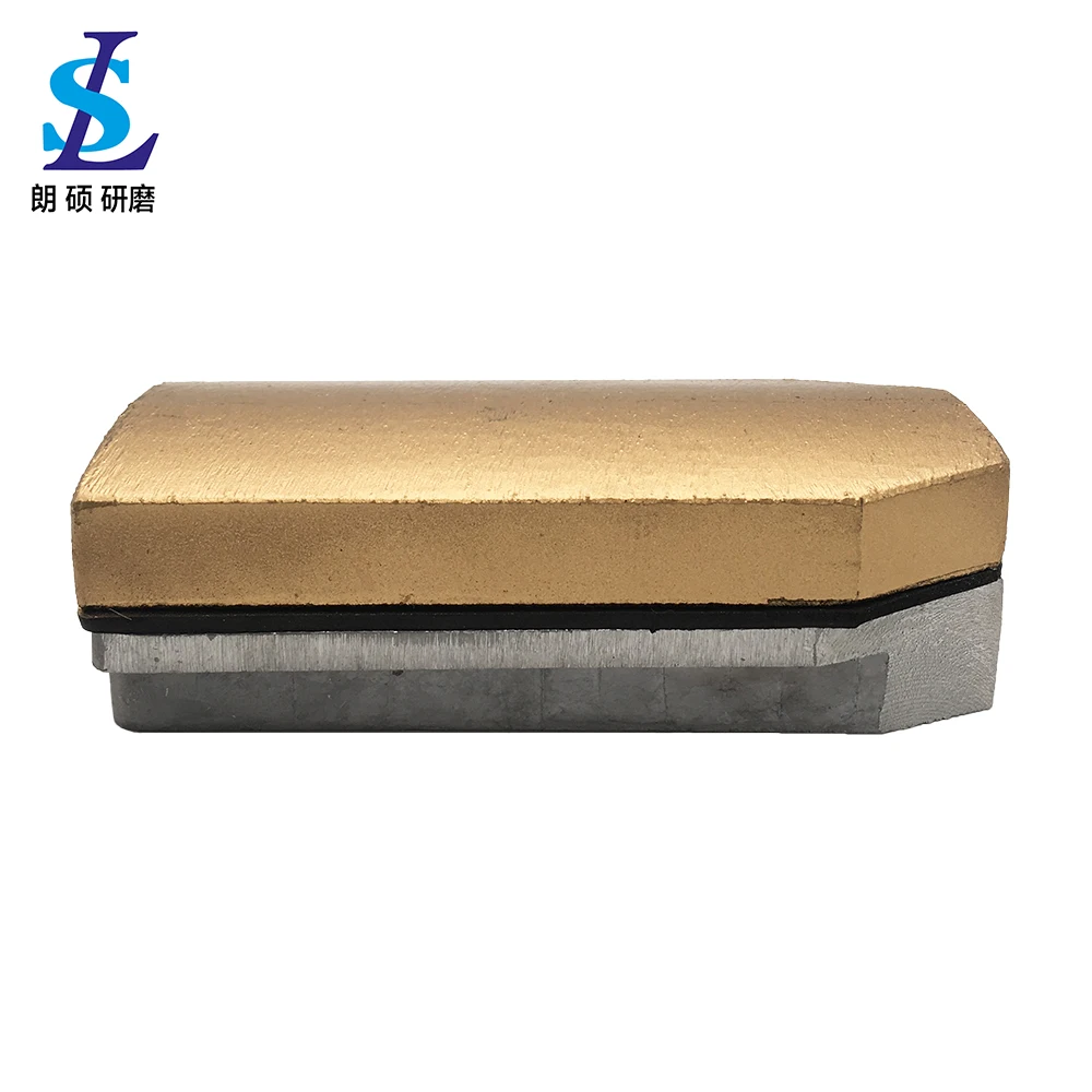 L140mm Diamond Abrasive Fickert Brick Sanding Block Frankfurt Metal Bond For Granite Grinding And Polishing