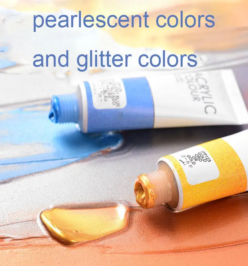 Bview Art Hot Selling Acrylic Paint Set 12 colors 22 ml Best Quality For Art Paints DIY Acrylic Paint