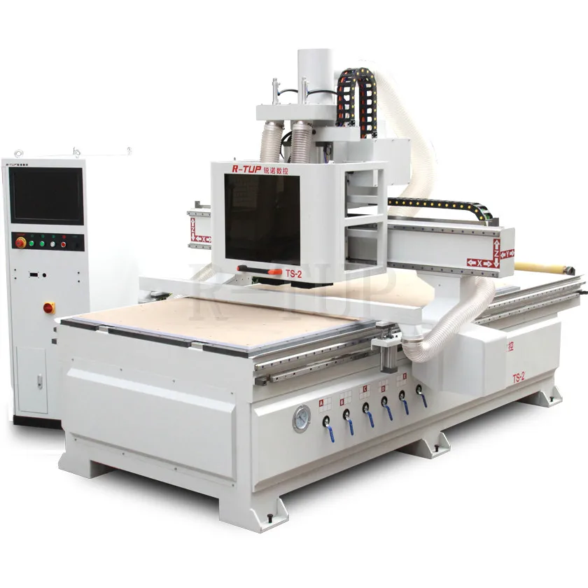 TS-2 factory supply 2 spindle High precision wood working machine router center for door panel