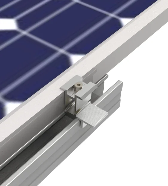 Solar Panel Pv End Mid Clamps Accessories Solar Mounting System CY Solar Aluminum 30 Years Anodized CN;ZHE Carton; Wooden Silver