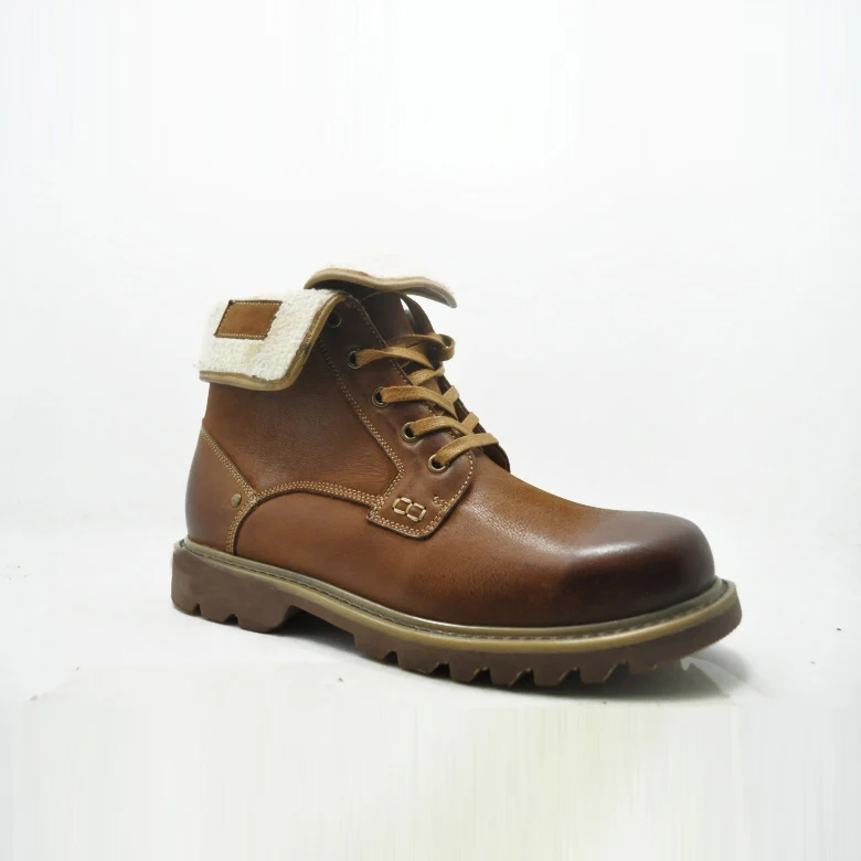 
 Модные Дизайнерские мужские ботинки со шнуровкой и высоким воротником, новая модель, из натуральной кожи  