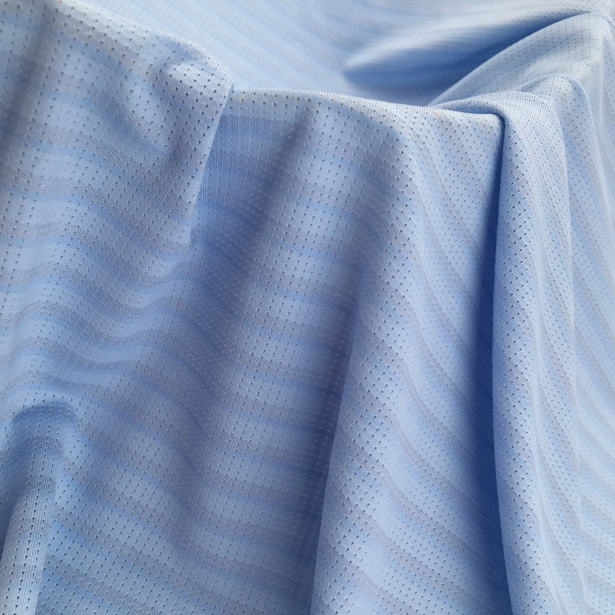 No3301 Moisture Wicking Quick Dry Sports Jersey Polyester Mesh Knit T Shirt Fabric Sportswear Sport Tops