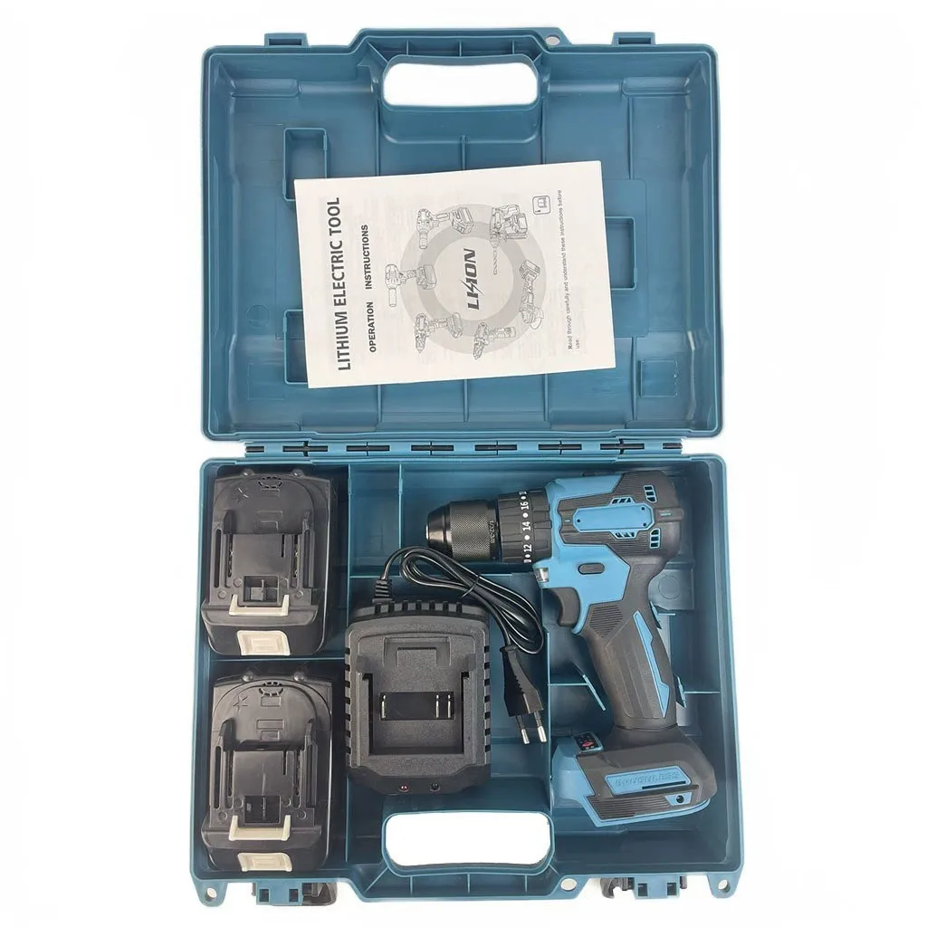 Hand Cordless Impact Drill Machine Tools Cordless 21V Lithium Power Drills Homeuse Electric Power Tools