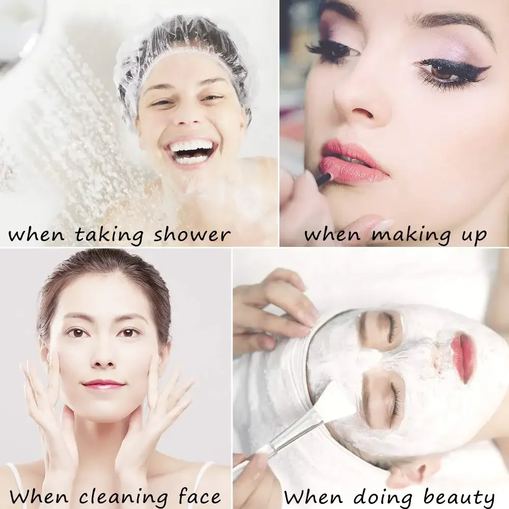 Salon Hair Dry Women Processing Cap Custom PE Transparent Hair Cover Shower Caps Waterproof Disposable Shower Caps high quality