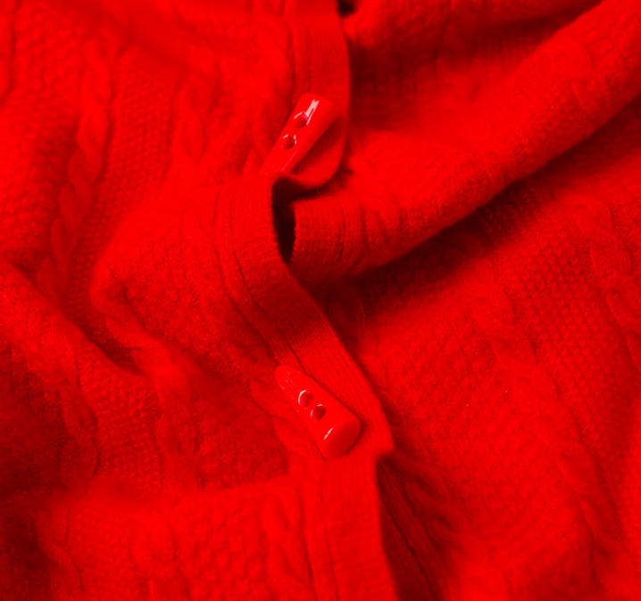 
New autumn and winter cashmere knitted shawl horn button scarf 