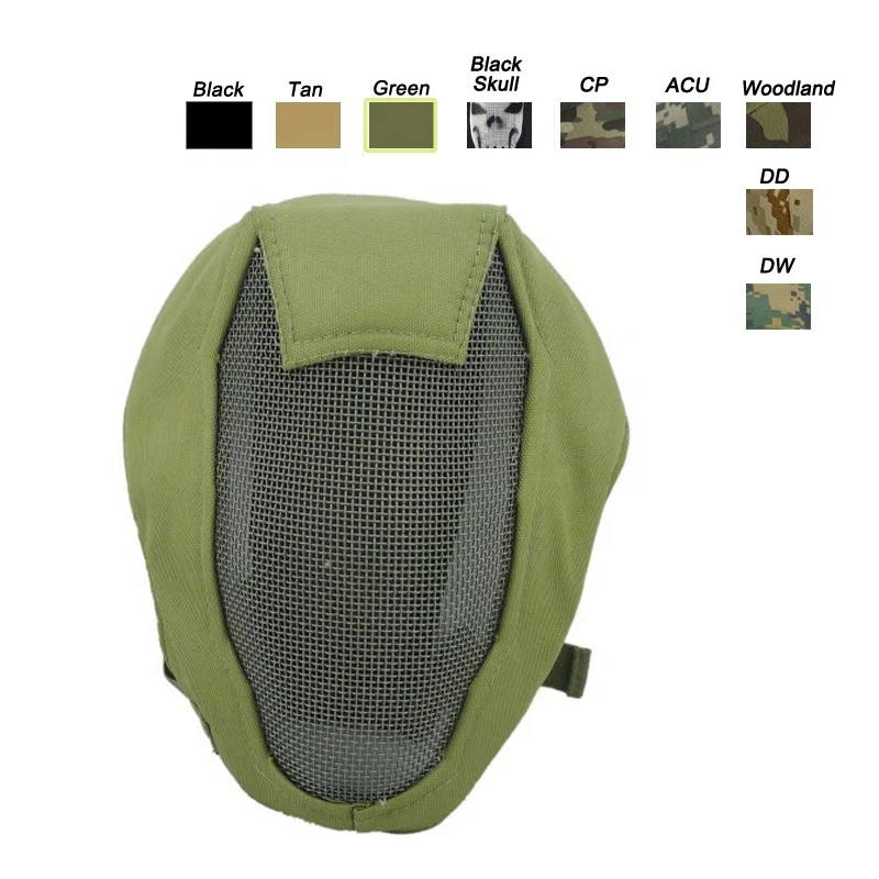 V3 Tactical Mask Full Face Real Life Desert Sports Mask Fencing Fighting Tactical Gear Electronic Camouflage Tactical Mesh Mask