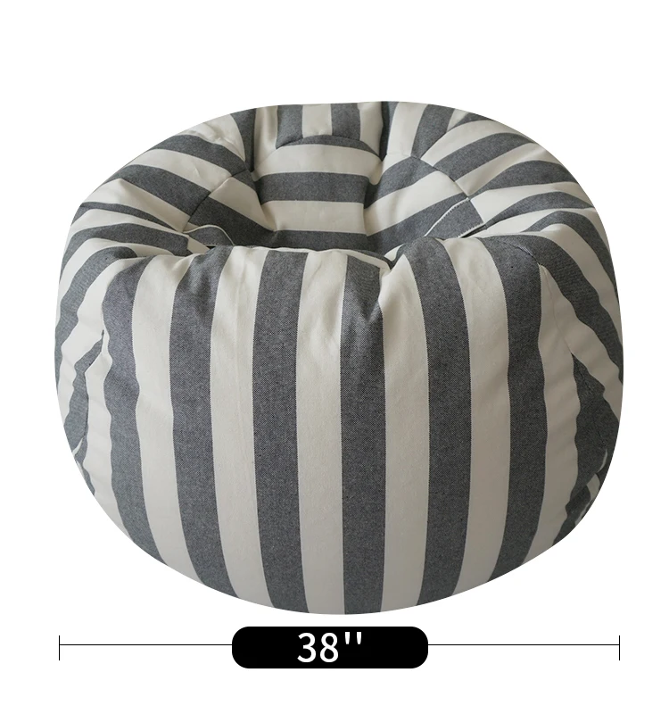 Storage Kids toys cotton canvas Bean Bag cover with handle