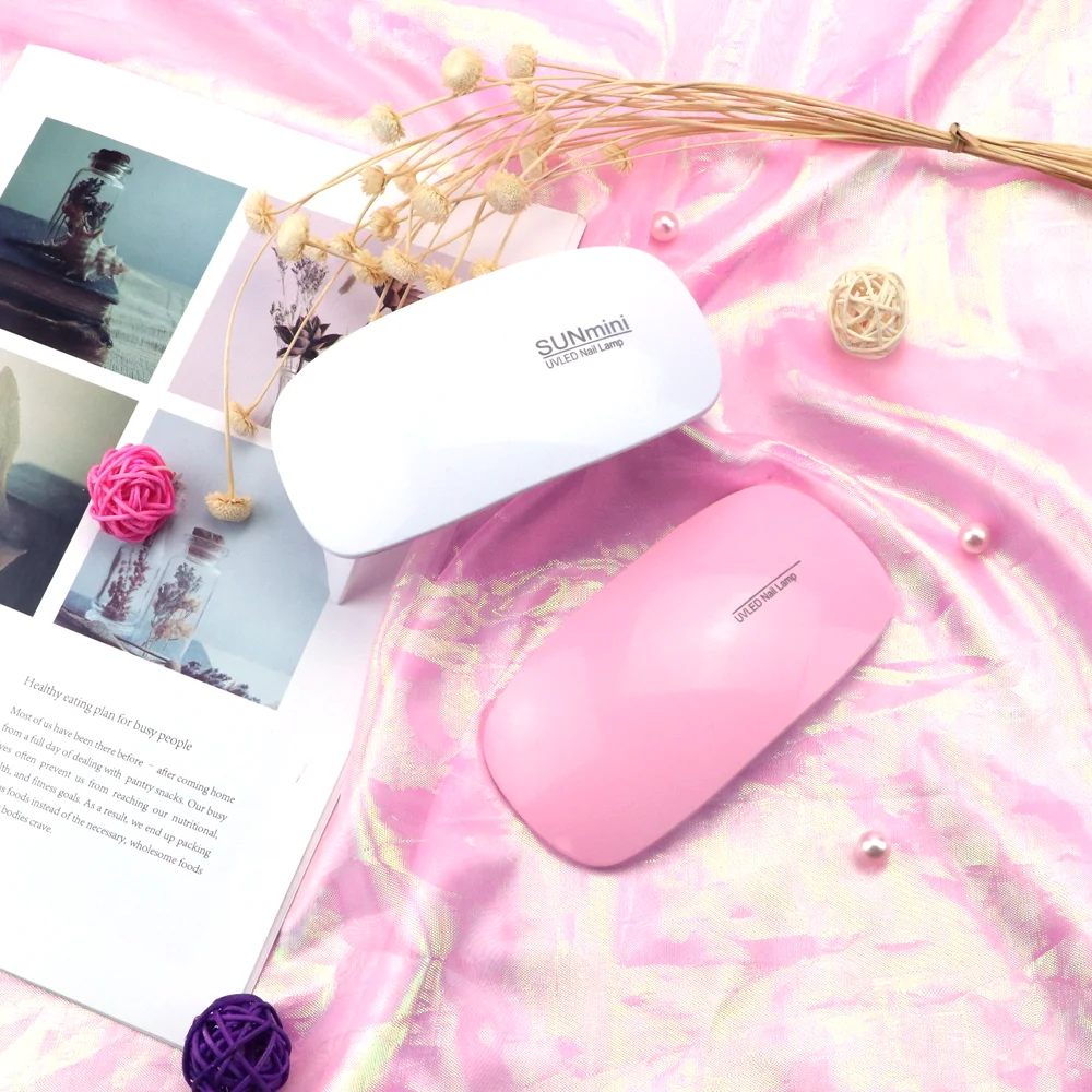 Mini 6W USB Rechargeable Portable Smart Sensing Nail Polish Quick-drying UV LED Manicure Lamp