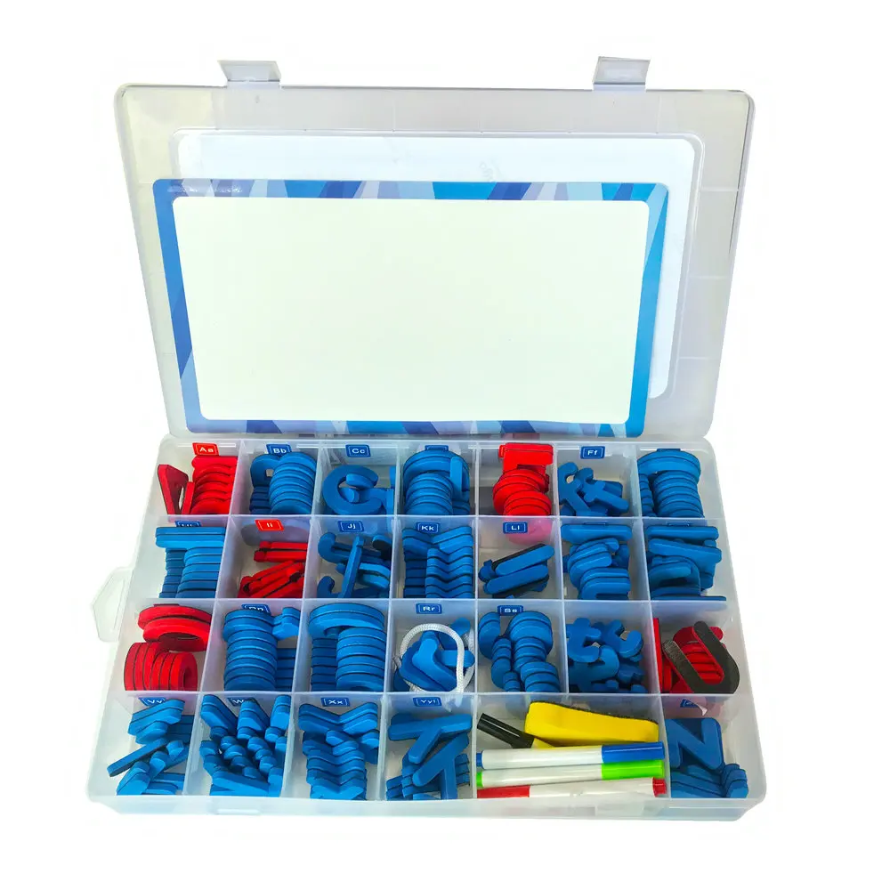 Abc Magnetic Letters And Numbers With Double-Side Magnet Drawing Board Classroom Teaching