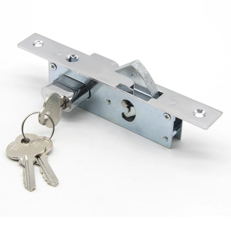 Multi Point Mortise Sliding Door Lock Body with Roller Latch