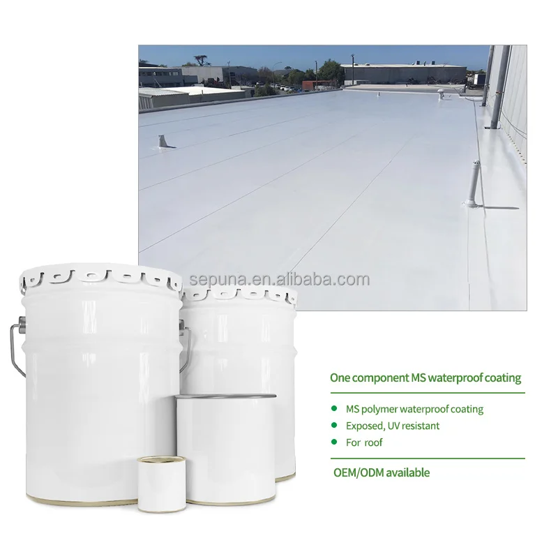 Silicone resin UV-resistant roof waterproofing coating with high bonding strength for roof