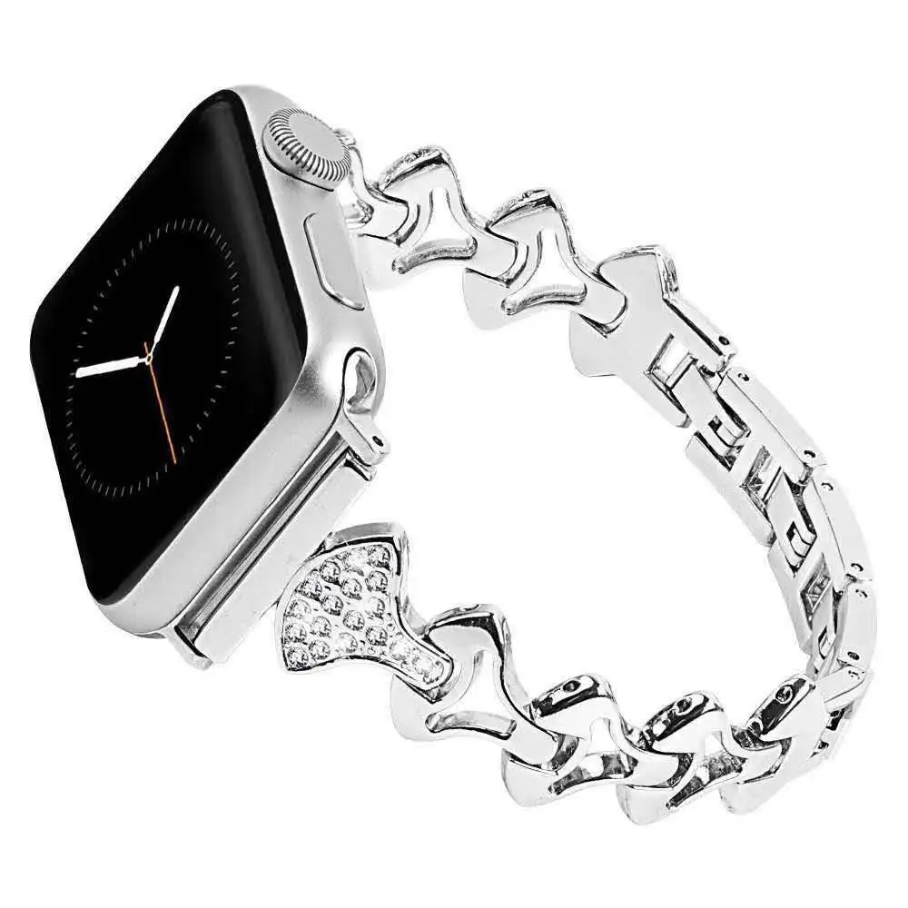 Brand New Metal Apple Steel Case Dual Tone Strap 22Mm Band Watch